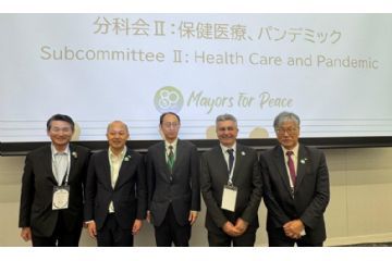 L&#39;intervento di Salera a Nagasaki e l&#39;appello per la Pace rivolto a sindaci ed autorit&#224;