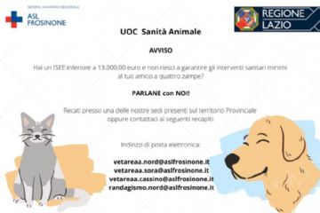 Assistenza sanitaria gratuita per animali da compagnia, l’Amministrazione sostiene la campagna Asl