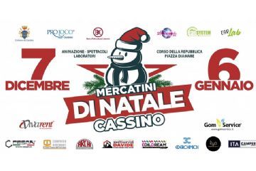 Mercatini di Natale a Cassino dal 7 dicembre al 6 gennaio: il programma completo